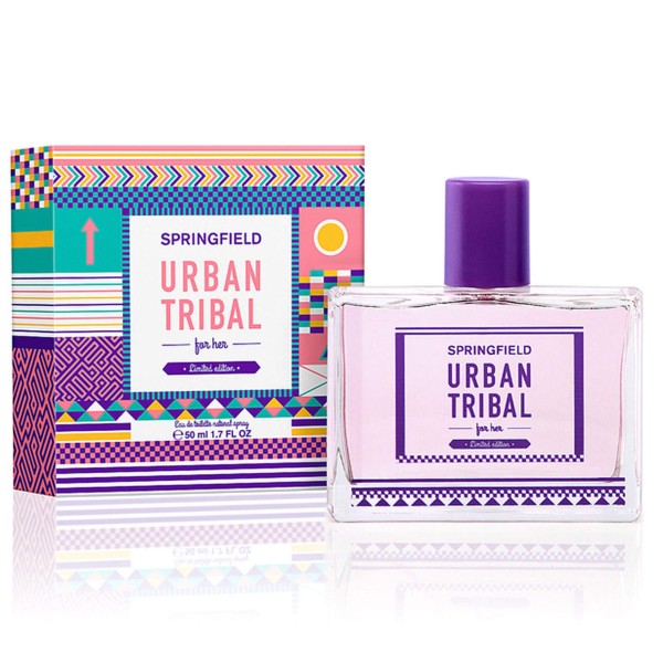 Puig Eau de Toilette Urban Tribal de Springfield, de 50 ml con vaporizador, con tapón, con caja, para mujeres