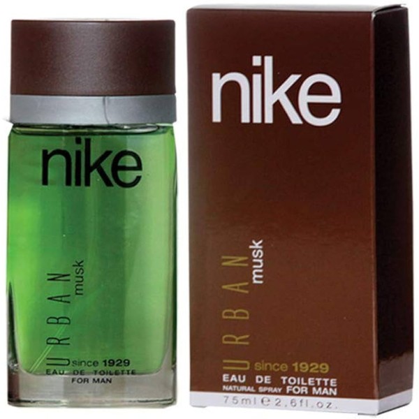 Ruy Eau de Toilette Urban Musk de Nike since 1929, de 75 ml con vaporizador, con caja, para hombres