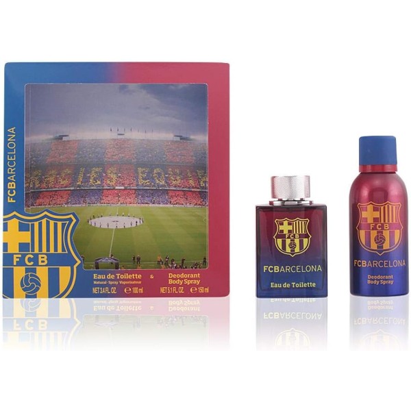 Estuche de Colonia Eau de Toilette FCBarcelona, de 100 ml, con deo de 150 ml, con caja, para hombres