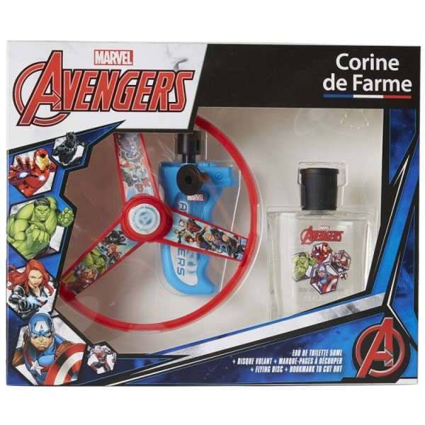 Corine de Farme Estuche de Colonia Avengers de Marvel de 50 ml con disco volante, para niños