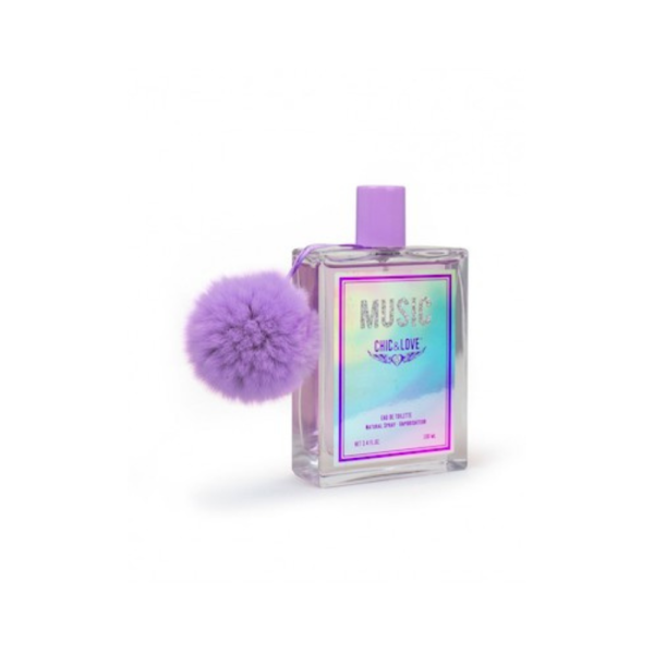 Nuvaria Eau de Toilette Music de Chic & Love de 100 ml con vaporizador, con caja, para mujeres