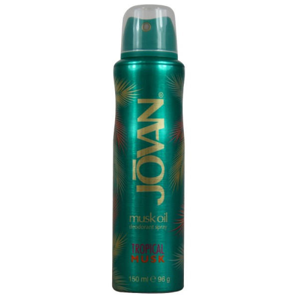 Coty Desodorante Jovan Tropical Musk, con spray de 150 ml, sin caja, para mujeres