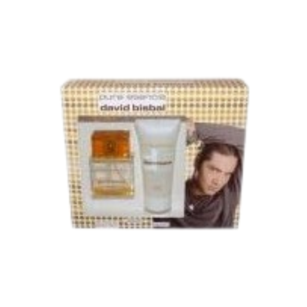 Puig Eau de Toilette Pura Esencia de David Bisbal, de 100 ml con vaporizador, body milk 150 ml, estuche de colonia, para mujeres