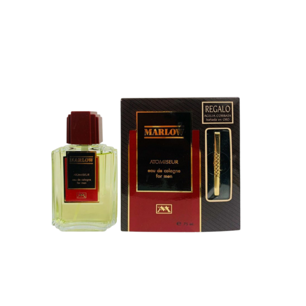 Genesse Eau de Cologne Marlow, de 100 ml natural splash, aguja corbata bañada en oro, con caja, para hombres