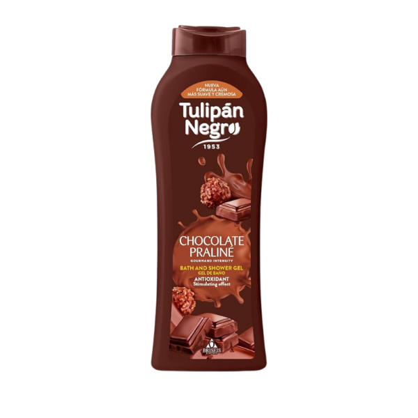 Briseis Gel de Baño Chocolate Praliné de Tulipán Negro, 650 ml, 1 unidad, cuidados corporales unisex