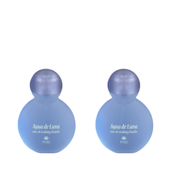 Pack Puig Eau de Toilette Agua de Luna de 100 ml, 2 unidades, para mujer