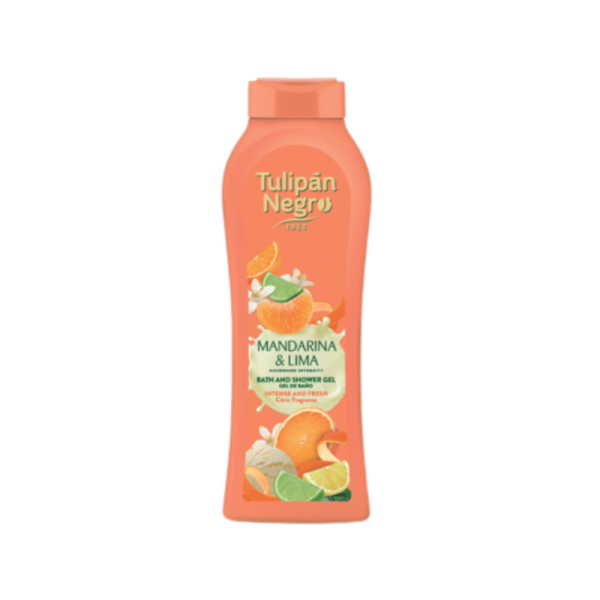 Briseis Gel de Baño Mandarina & Lima de Tulipán Negro, 650 ml, 1 unidad, cuidados corporales unisex