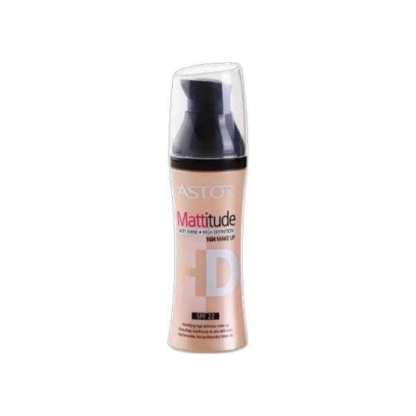 Astor Maquillaje Mattitude Ivory 001, anti-shine high definition , 30 ml, 1 unidad, maquillaje para el rostro