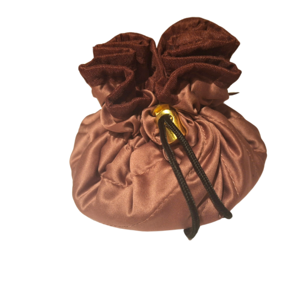 Bombonera color vino y rosa, neceser