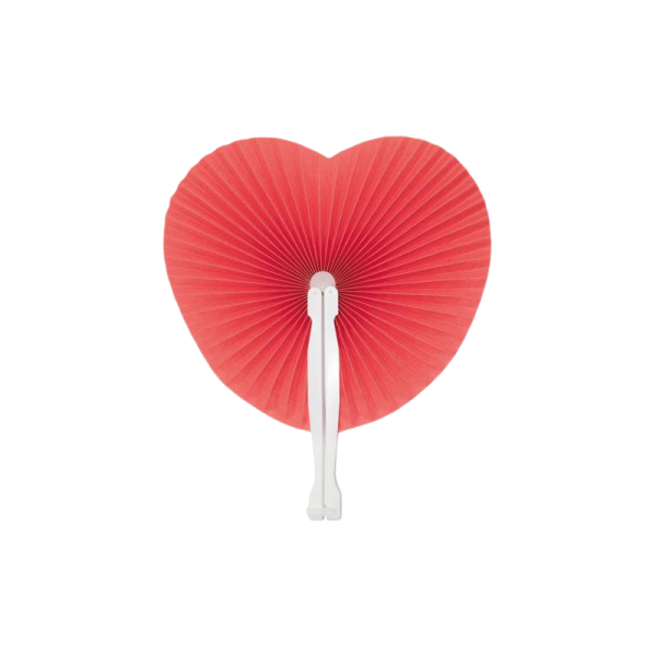 Pai Pai de papel en forma de Corazón en color Rojo de 14 cm, 1 unidad, para eventos