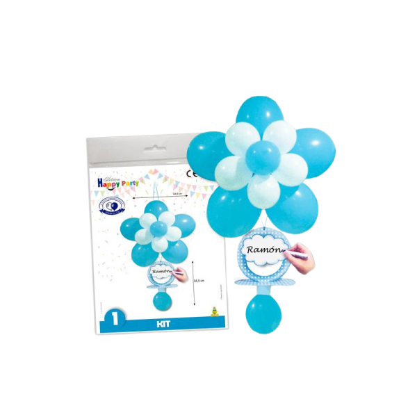 Deco kit chupete azul, 1 kit