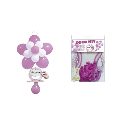 Deco kit chupete rosa, 1 kit