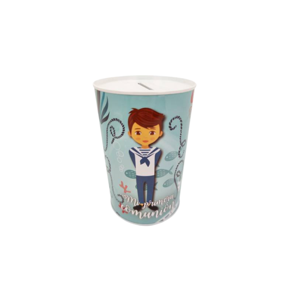 Hucha metálica mi 1º Comunión, niño, 1 unidad