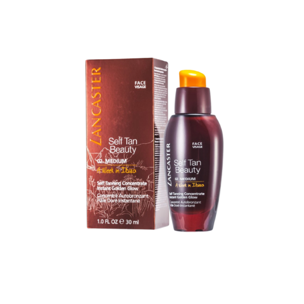 Autobronceador facial de Lancaster Self tan Beauty 02 Medium, 30 ml, a week in ibiza, 1 unidad, autobronceador facial unisex