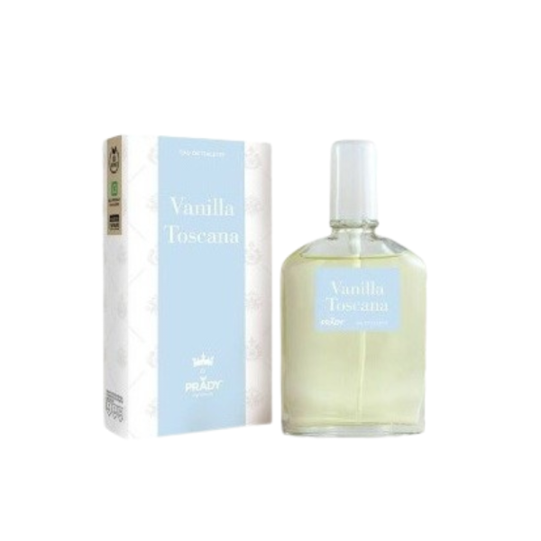 Prady Eau de Toilette Vanilla Toscana de 90 ml con vaporizador, con caja, para mujeres