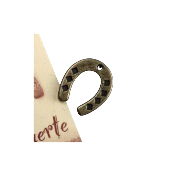Coloniastock Amuleto herradura de la suerte mini 20 mm de largo, para llevar en el monedero, amuleto