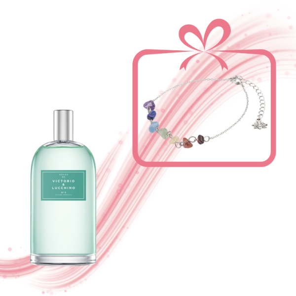 Pack Pasión tropical nª09 de Victorio & Lucchino, tobillera de los 7 chakras de regalo, para mujeres