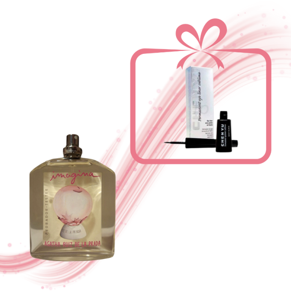 Pack Tester Imagina Eau de Toilette de Agatha Ruiz de la Prada, chen yu delineador pincel en color negro de regalo, para mujeres