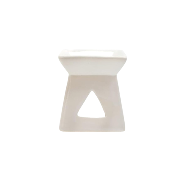 Quemador para aceites esenciales, color blanco, 1 unidad, decoración para el hogar