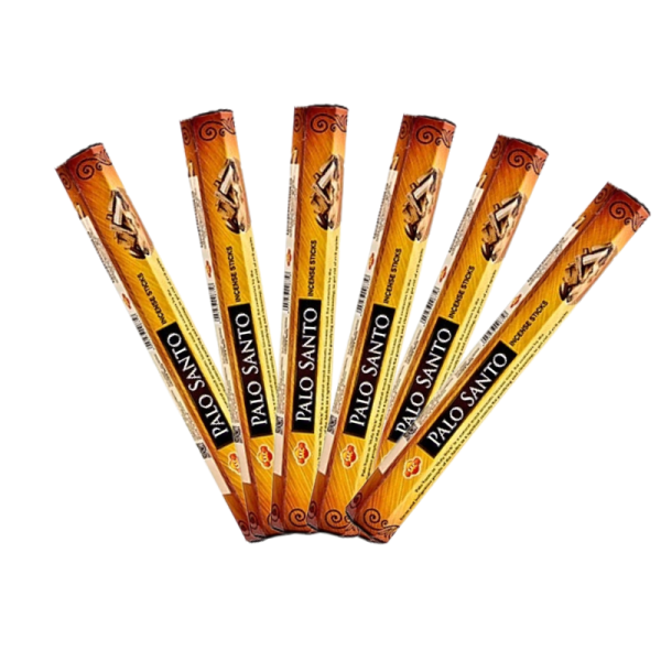 SAC Inciensos Hexagonales Palo Santo 6 cajitas, 20 varillas por cajita, incienso para el hogar