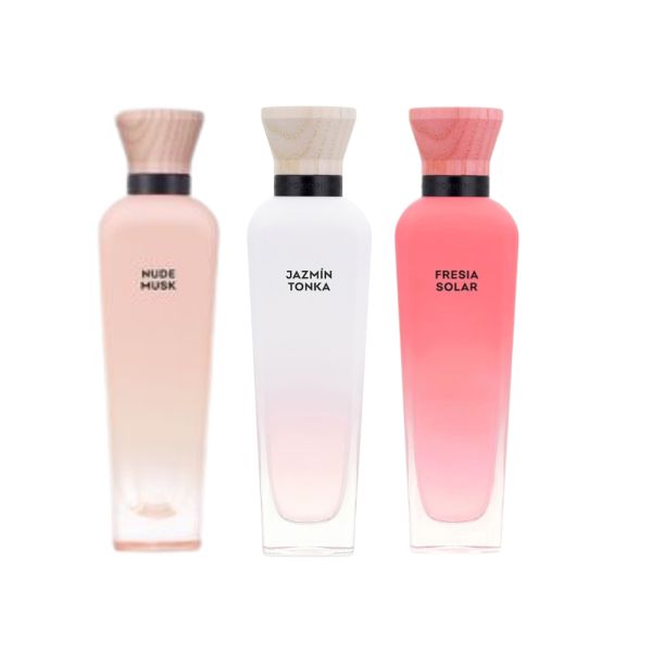 1 Vial tarjeta trío Adolfo Domínguez, aromas nuevos, para mujeres
