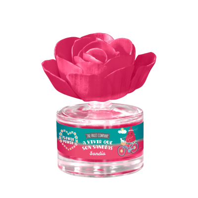 The Fruit Company Flor difusora varios aromas, 50 ml con flor perfumada, aromas para el hogar
 Flor Perfumada-Sandía