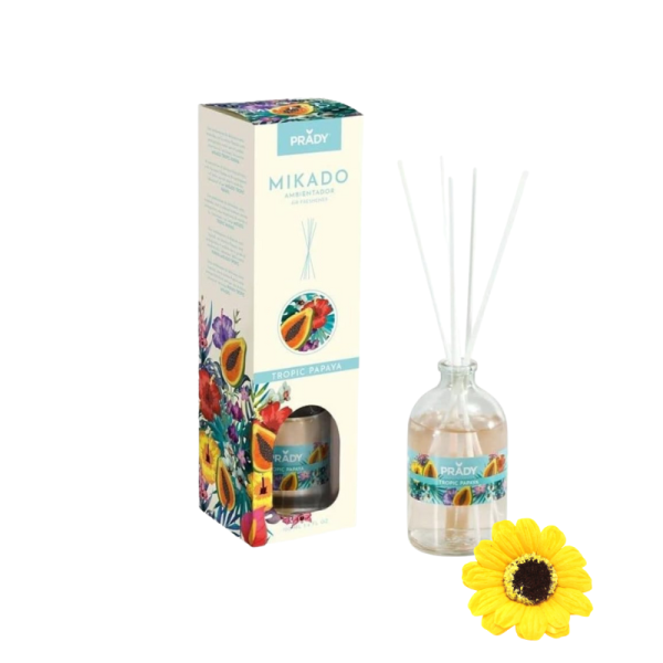 Prady Mikado Tropic Papaya, de 100 ml,1 flor de jabón, aromas para el hogar