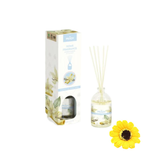 Prady Mikado Vanila Toscana, de 100 ml,1 flor de jabón, aromas para el hogar