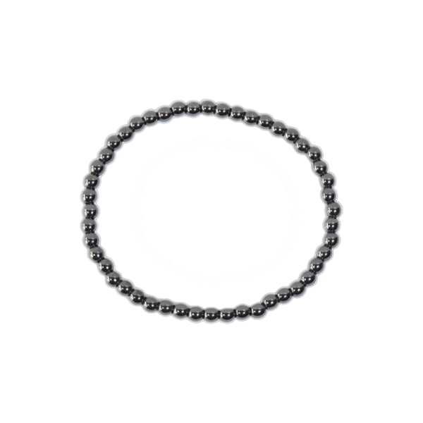 Coloniastock pulsera elástica de minerales naturales hematite, pulseras unisex