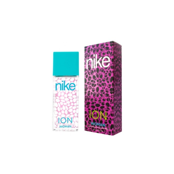Ruy Eau de Toilette Ion de Nike, de 75 ml con vaporizador, con caja, para mujeres