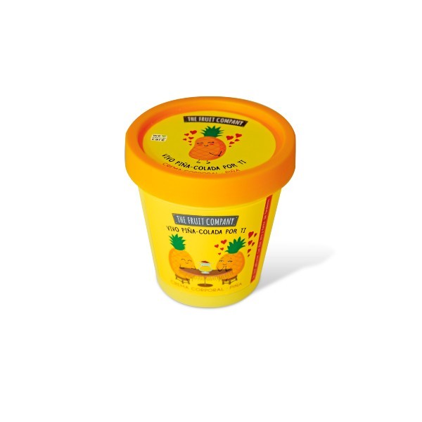 The Fruit Company Crema Corporal de Piña de 200 gr, natural, para pieles, cuidados corporales, unisex